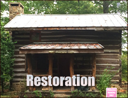 Historic Log Cabin Restoration  Fackler, Alabama